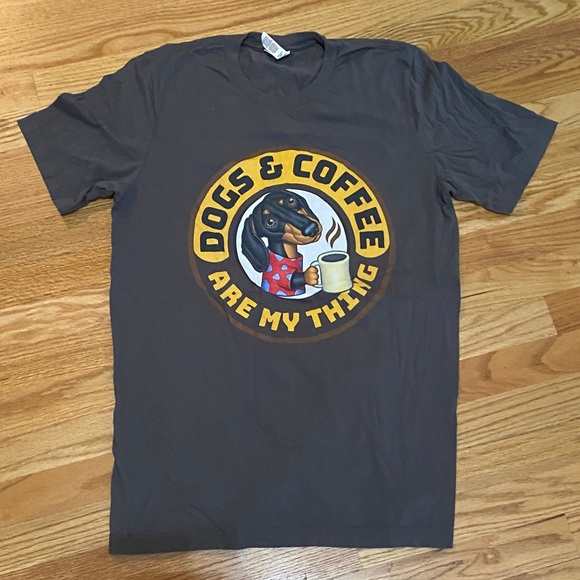 Bella Canvas Tops - Bella Canvas Dachshund Gray Graphic Tee